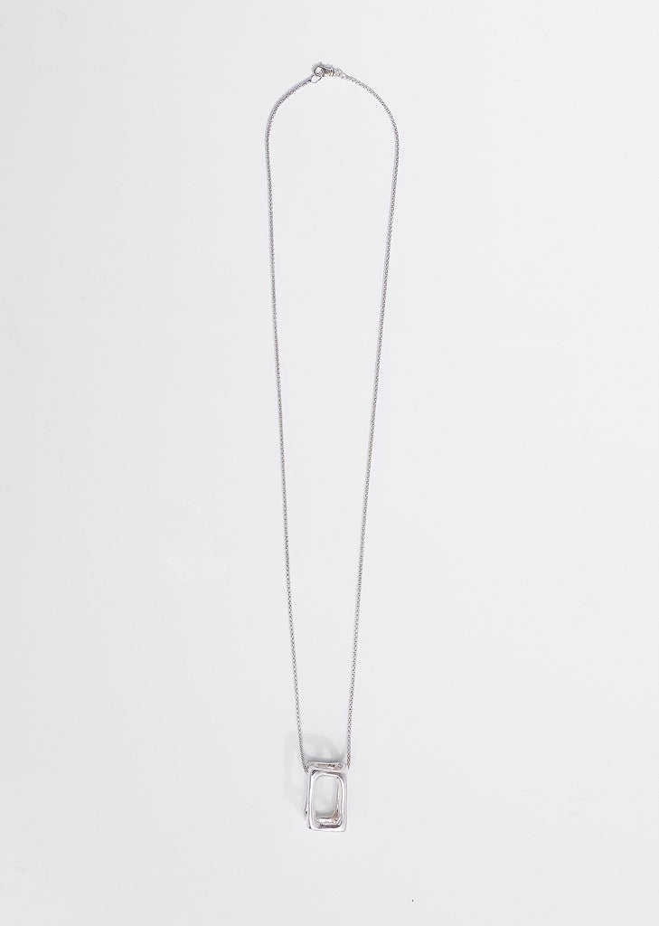 Wonky Cube Pendant Necklace
