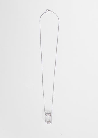 Wonky Cube Pendant Necklace