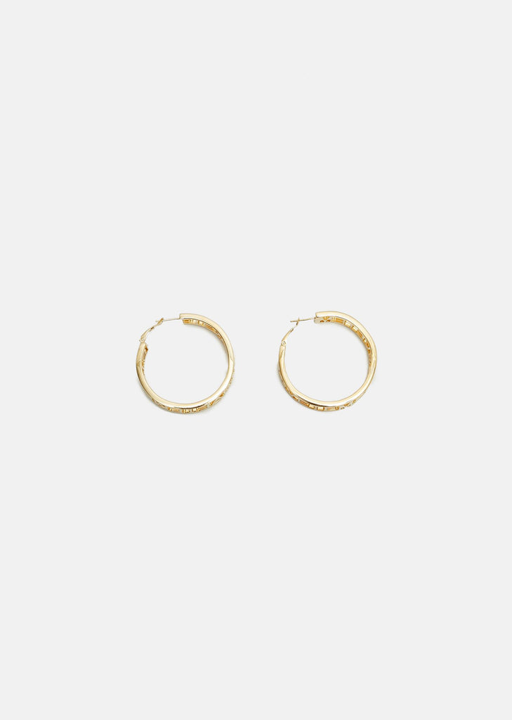 Small Hoop Cutout Earrings