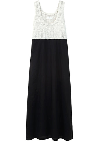 No Sleeve Combination Dress