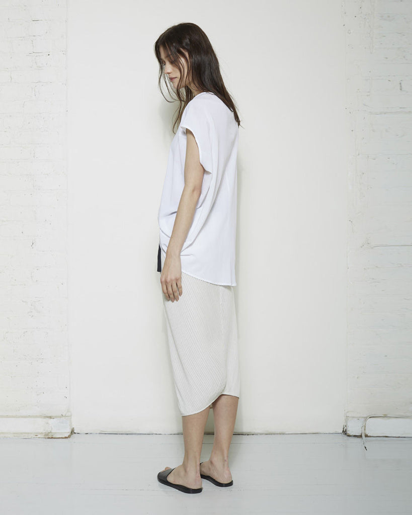 Lisse Pleated Wrap Skirt