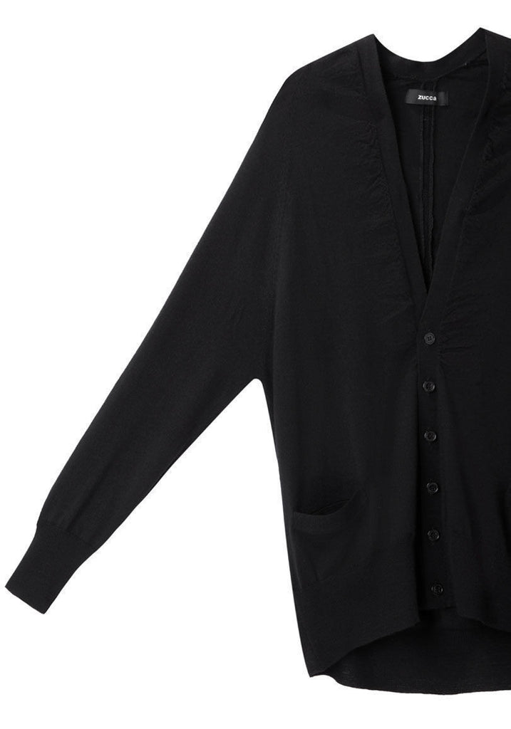 Cardigan with Ruched Detail