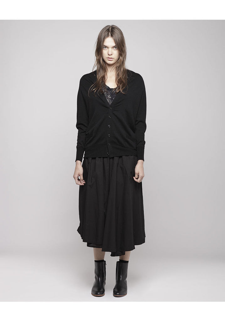 Cardigan with Ruched Detail