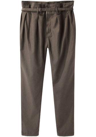 Double Waisted Pleat Front Pant