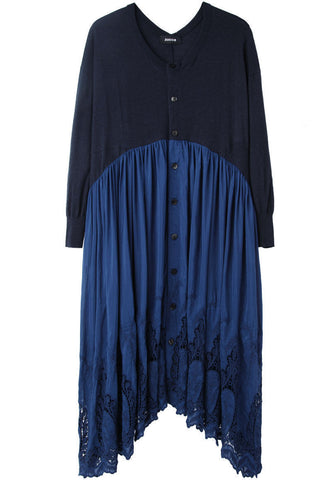 Embroidered Lace Shirtdress