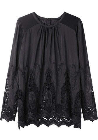 Embroidered Lace Top