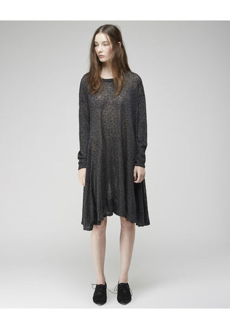 Flocked Dot Dress