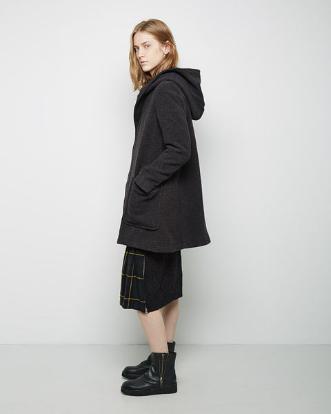 Hooded Wool Coat – La Garçonne