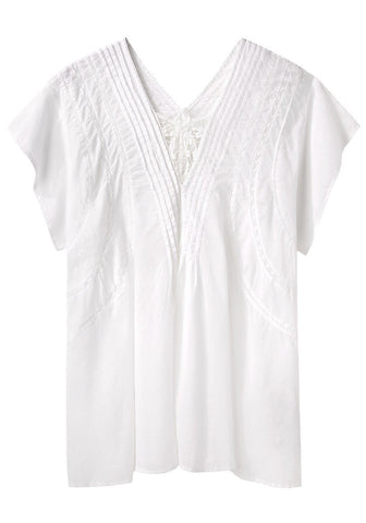 Lace Pintuck Top