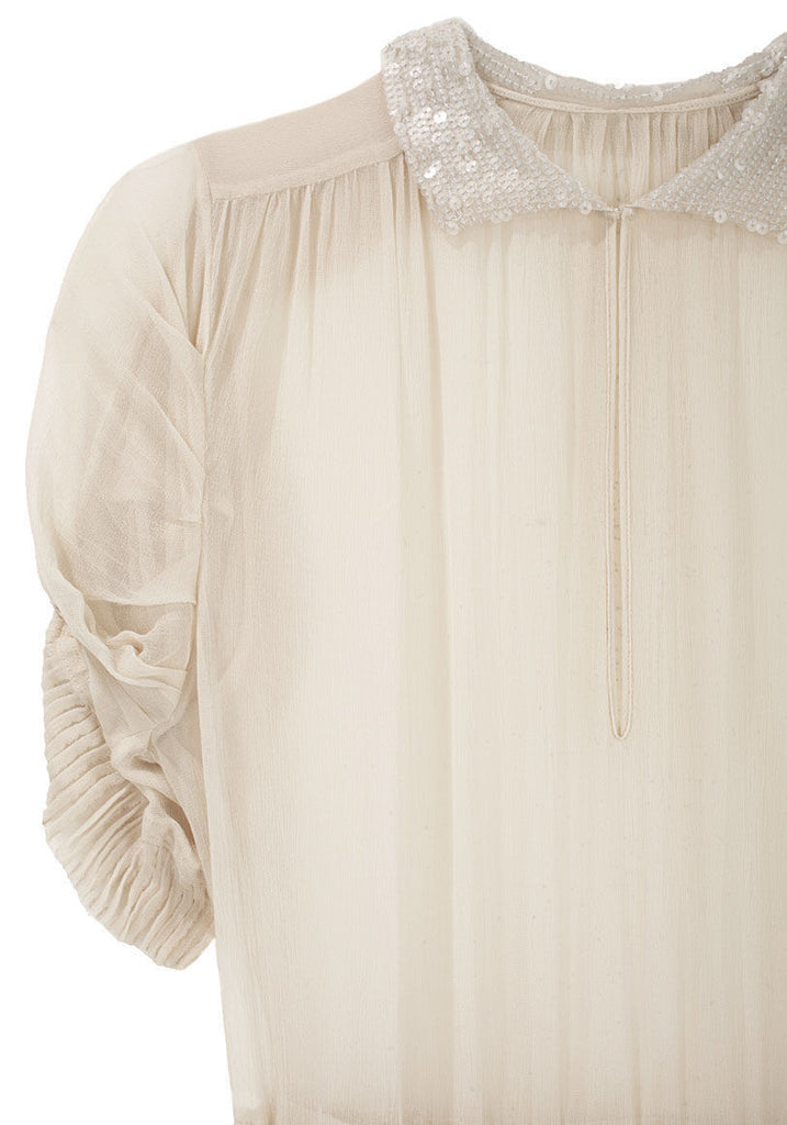 Pleated Spangle Dress