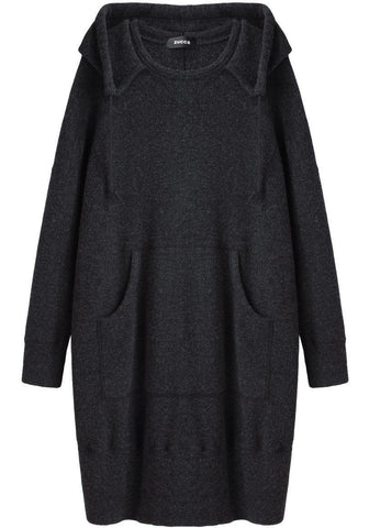 Wool Rib Hoodie
