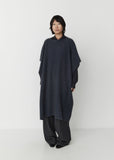 Shaggy Cashmere Cape — Blue