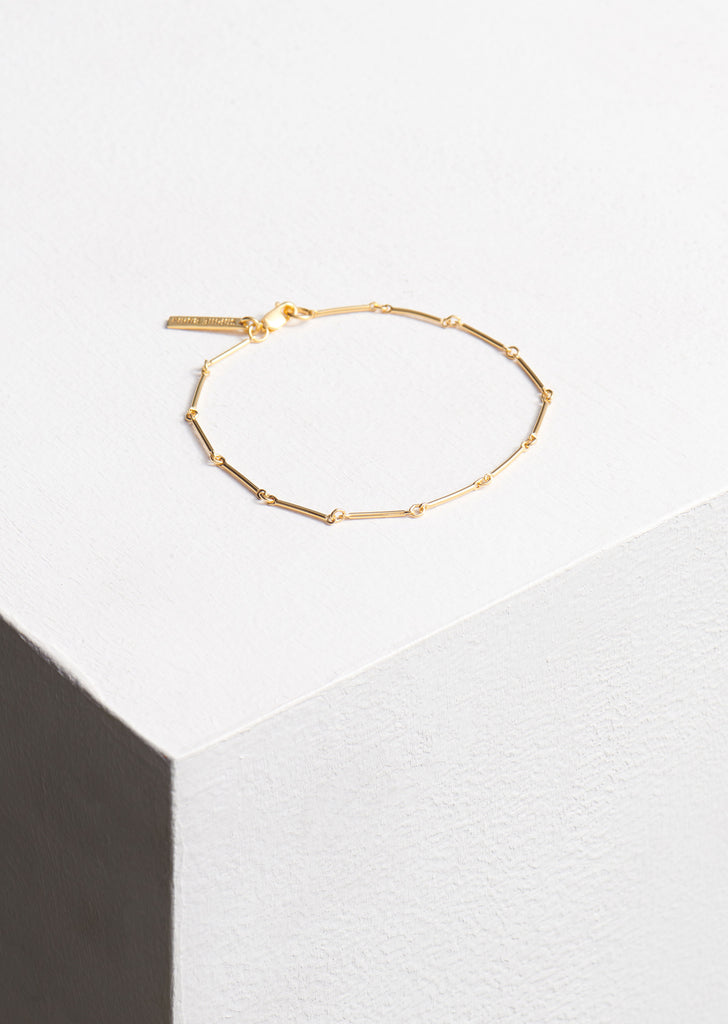 Bar Chain Bracelet — Gold