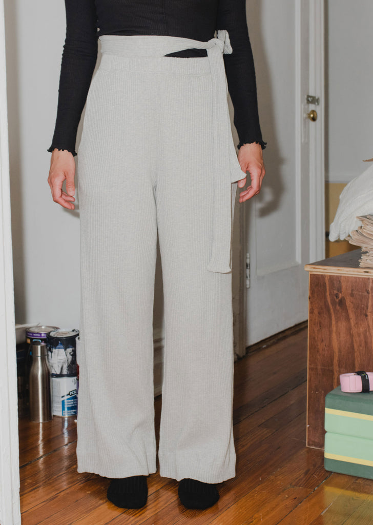 Lhasa Fleece Organic Cotton Rib Pants