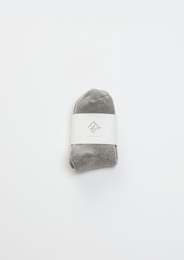 Buckle Over-Ankle Socks — Grey Melange