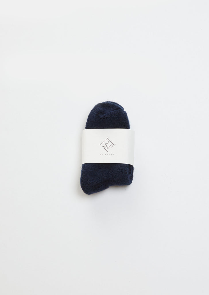 Buckle Ankle Socks — Navy