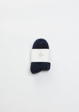 Buckle Ankle Socks — Navy