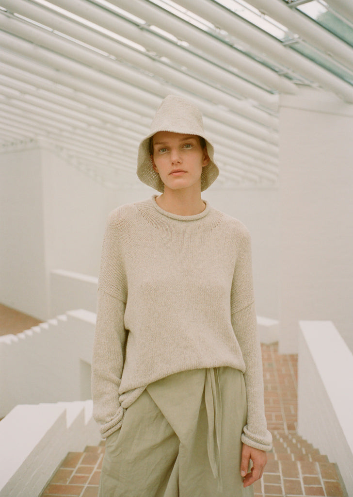 Bateau Rollneck — Raw White