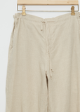 Tapered Draw String Flax Pants