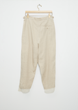 Tapered Draw String Flax Pants