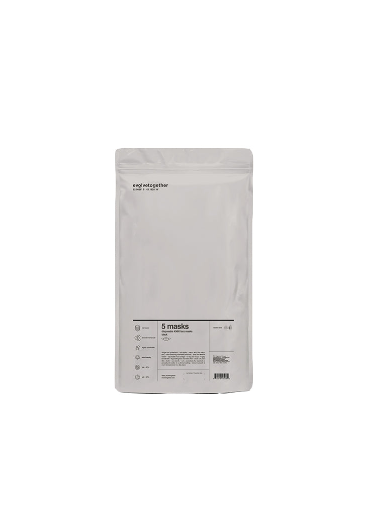 KN95 Masks Pack of 5 — Black