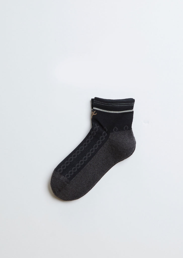 Compression Cotton Socks — Black