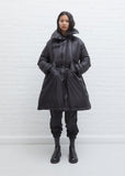 Down Coat — Black