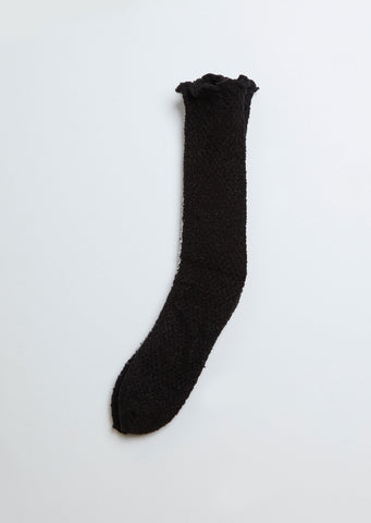 Lattice Lace Socks — Black