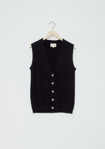 Tenggol Cashmere Cardigan — Black