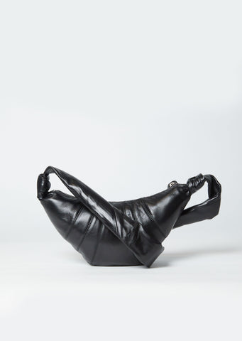 Small Croissant Bag — Black