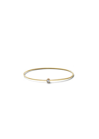One Stone Hoop Bracelet