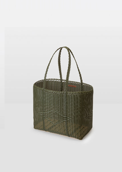 Medium Basket Tote Bag — Cactus – La Garçonne