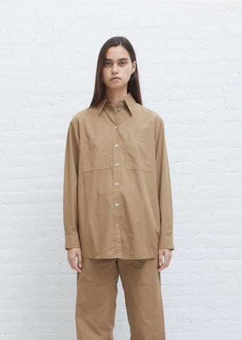 Patch Pocket Shirt — Camel