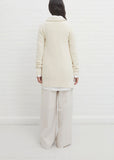 Cotton Poplin x Wool Knit Shirt