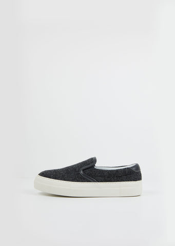 Fargo Felted Wool Sneakers — Charcoal