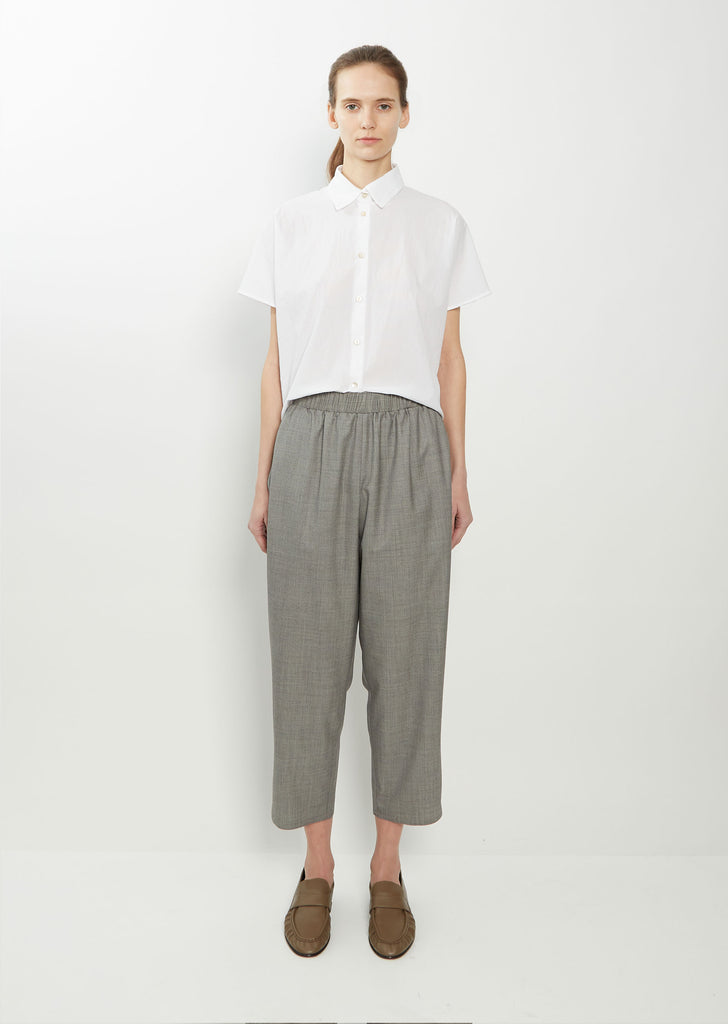 Wool Carrot Pants