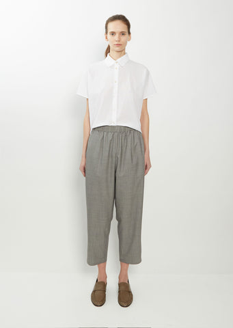 Wool Carrot Pants