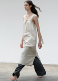 Linen Knot Strap Dress