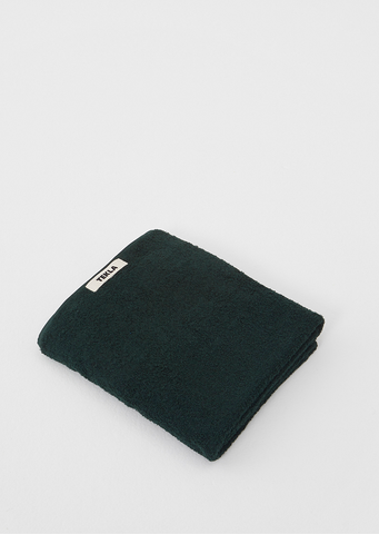 Solid Terry Bath Towel — Forest Green