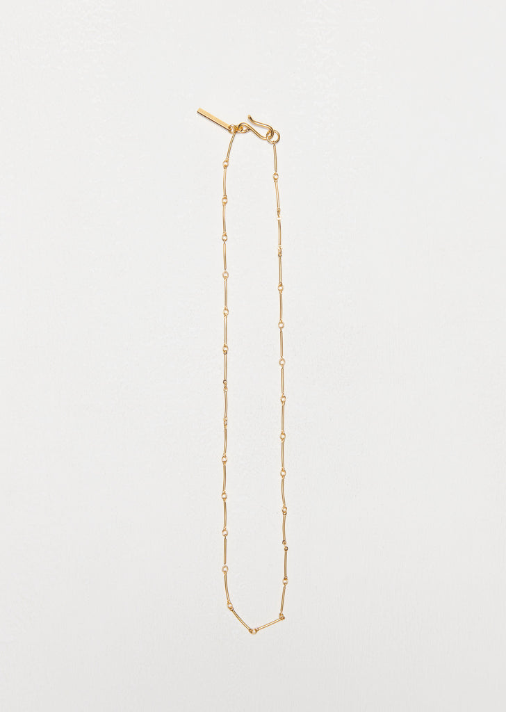 Bar Chain Necklace — Gold