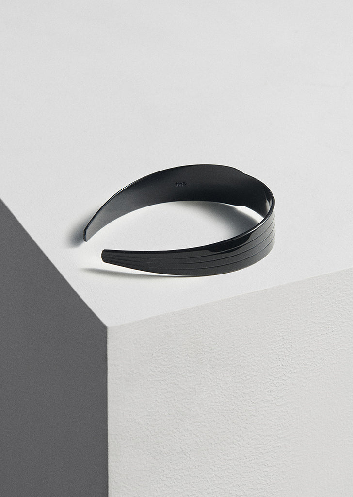 Swan Headband — Noir