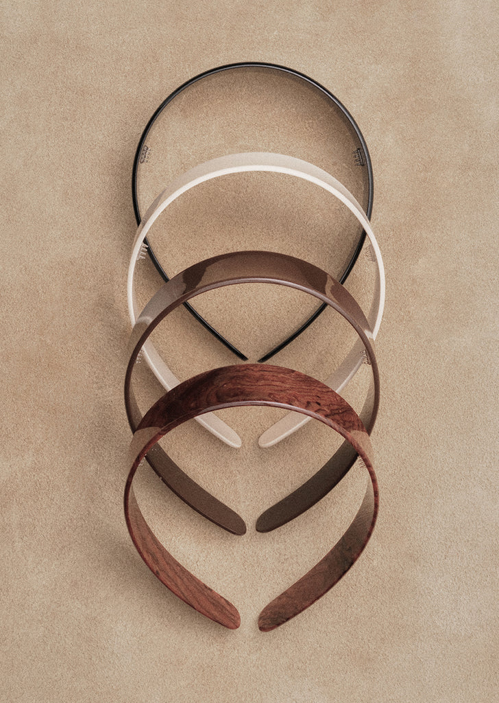Thin Bessette Headband — Ivory