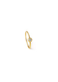 Unity One-Stone Hoop Earring 03
