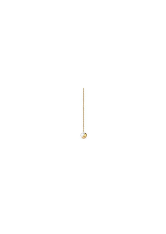 Half Pearl Chain Earring 135°