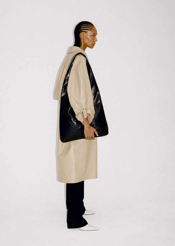 Oil Anchor Medium Crossbody Bag — Black