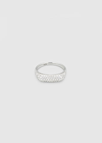 Knut Ring Crystal, Silver
