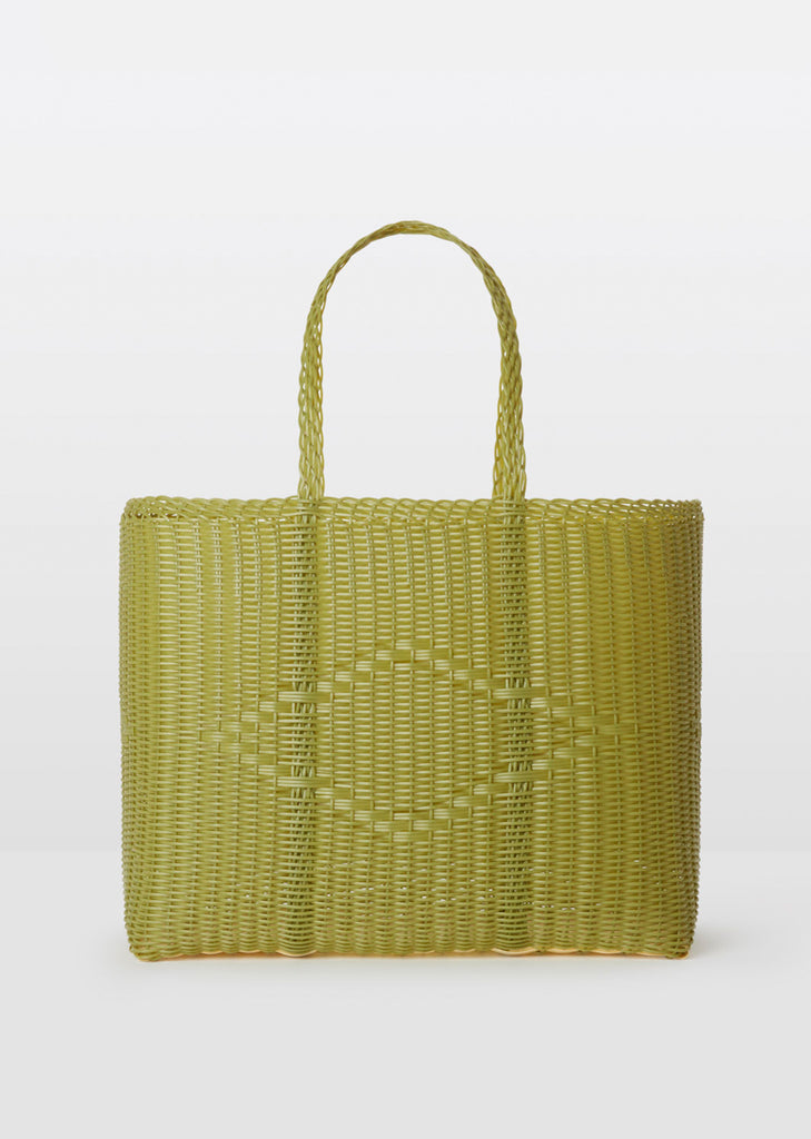 Large Handwoven Basket — Pistachio