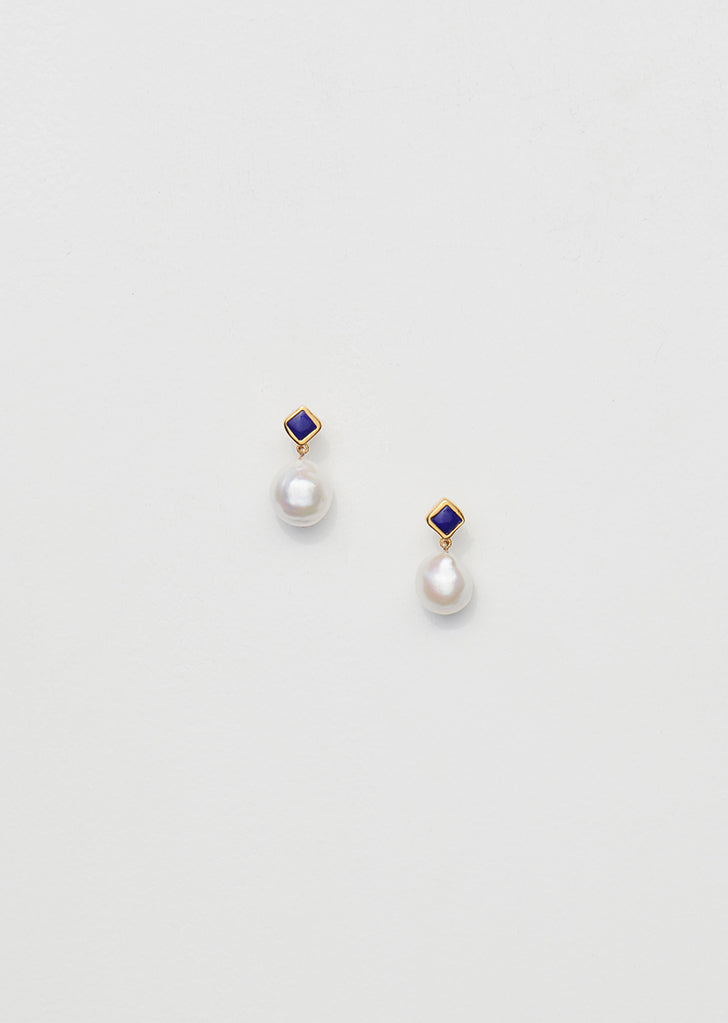 Small Mer Earrings — Lapis