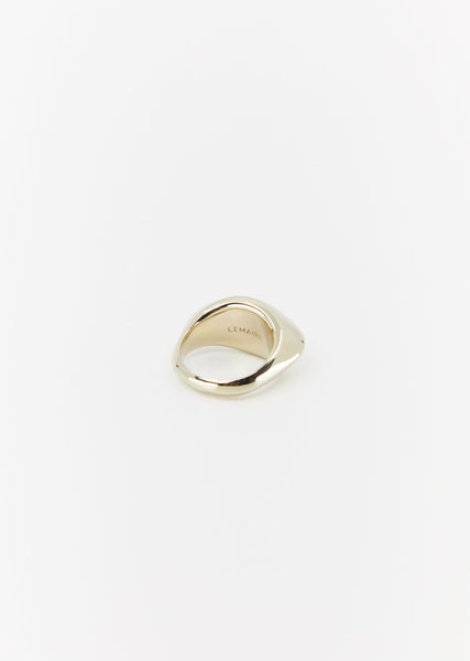 【関税込み】LEMAIRE ゴールド Drop リング Light Gold Chunky Drop Ring | LEMAIRE