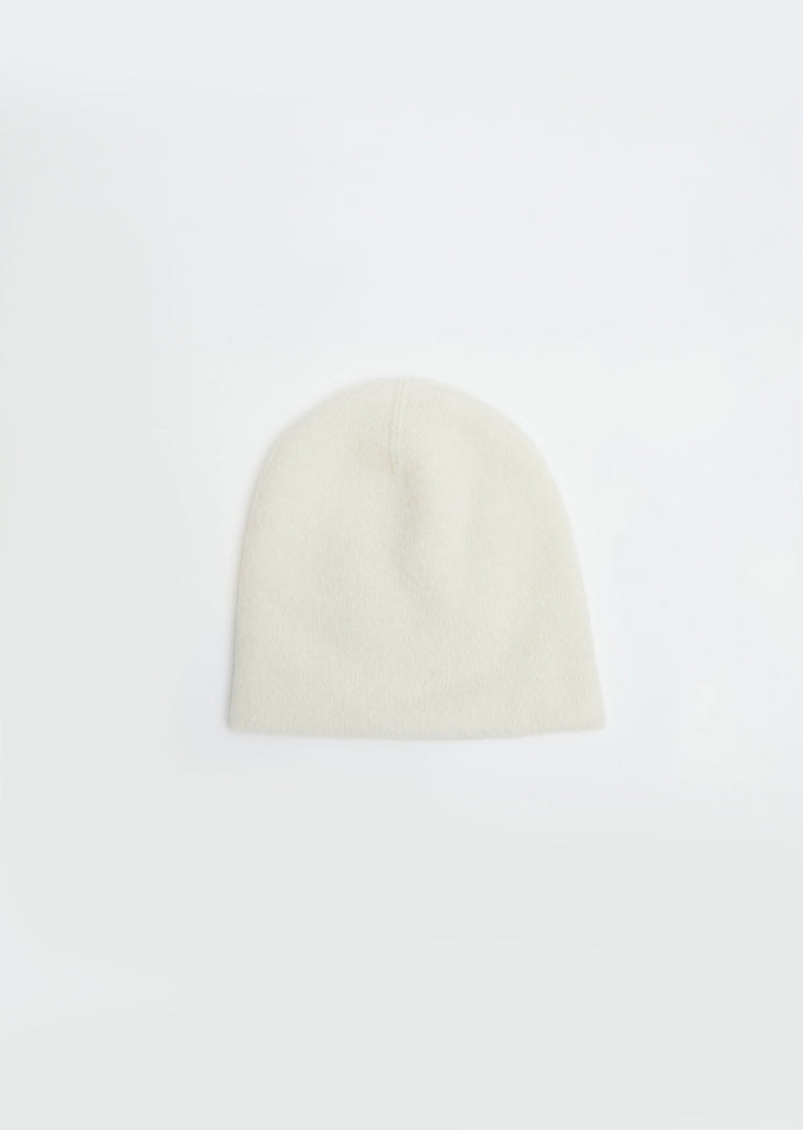 Double Crown Beanie — Raw White